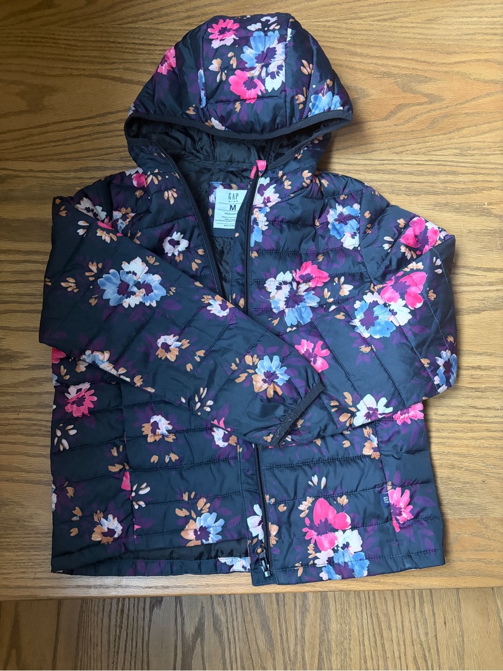 GAP Kids Floral Cold Control Lightweight Puffer Jacket